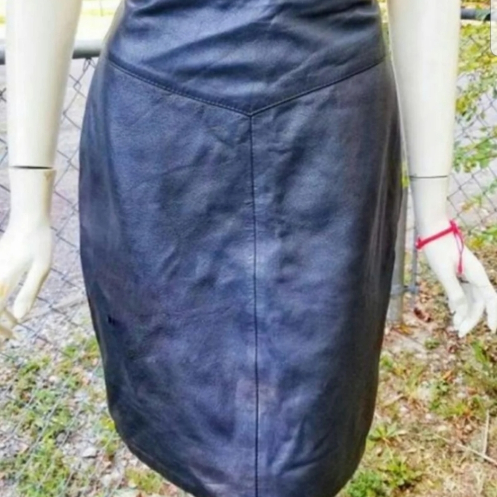 Vintage Leather Skirt OUTERBOUND by HMS